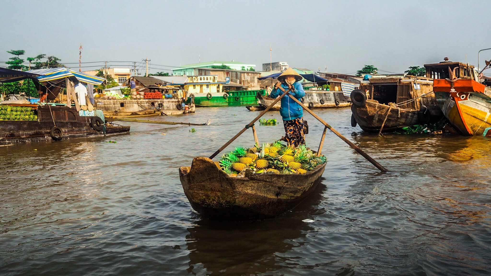 Cai Rang et historisk flytende market i Vietnam!