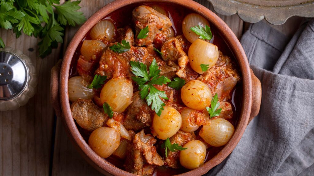 Stifado, Oppskrift på Stifado