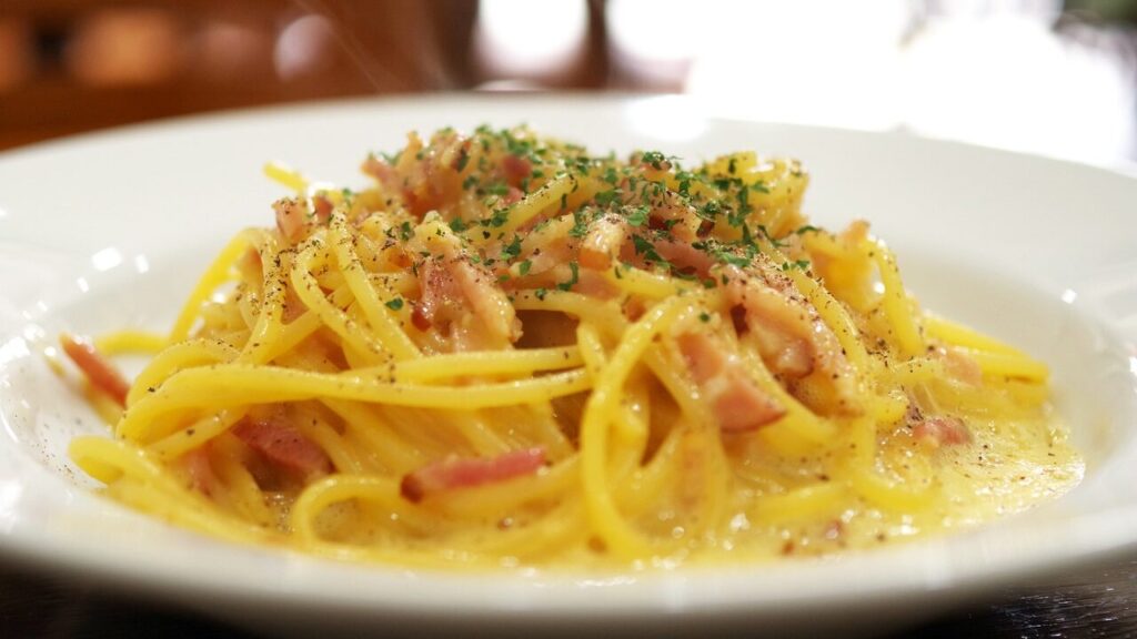 Pasta Carbonara, Italiensk mat